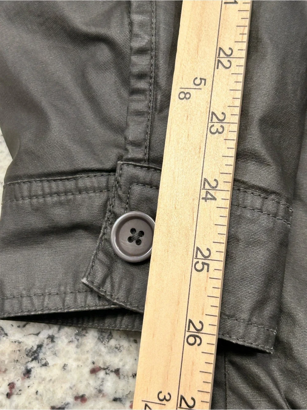 Johnston & Murphy Men's Olive Brown  Field Jacket Plaid Lining M Military Field